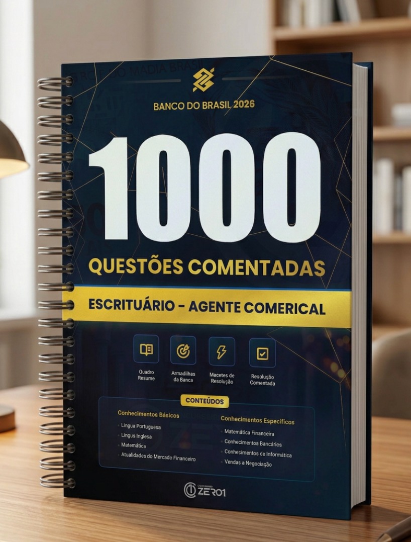 Apostila 1000 Questões Comentadas - Banco do Brasil 2026