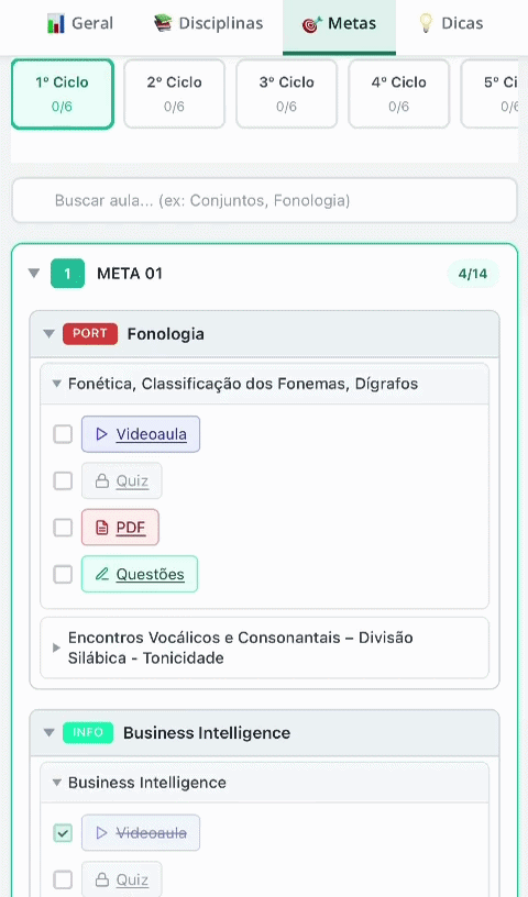 Cronograma de estudos Banco do Brasil - Concurseiro Zero1